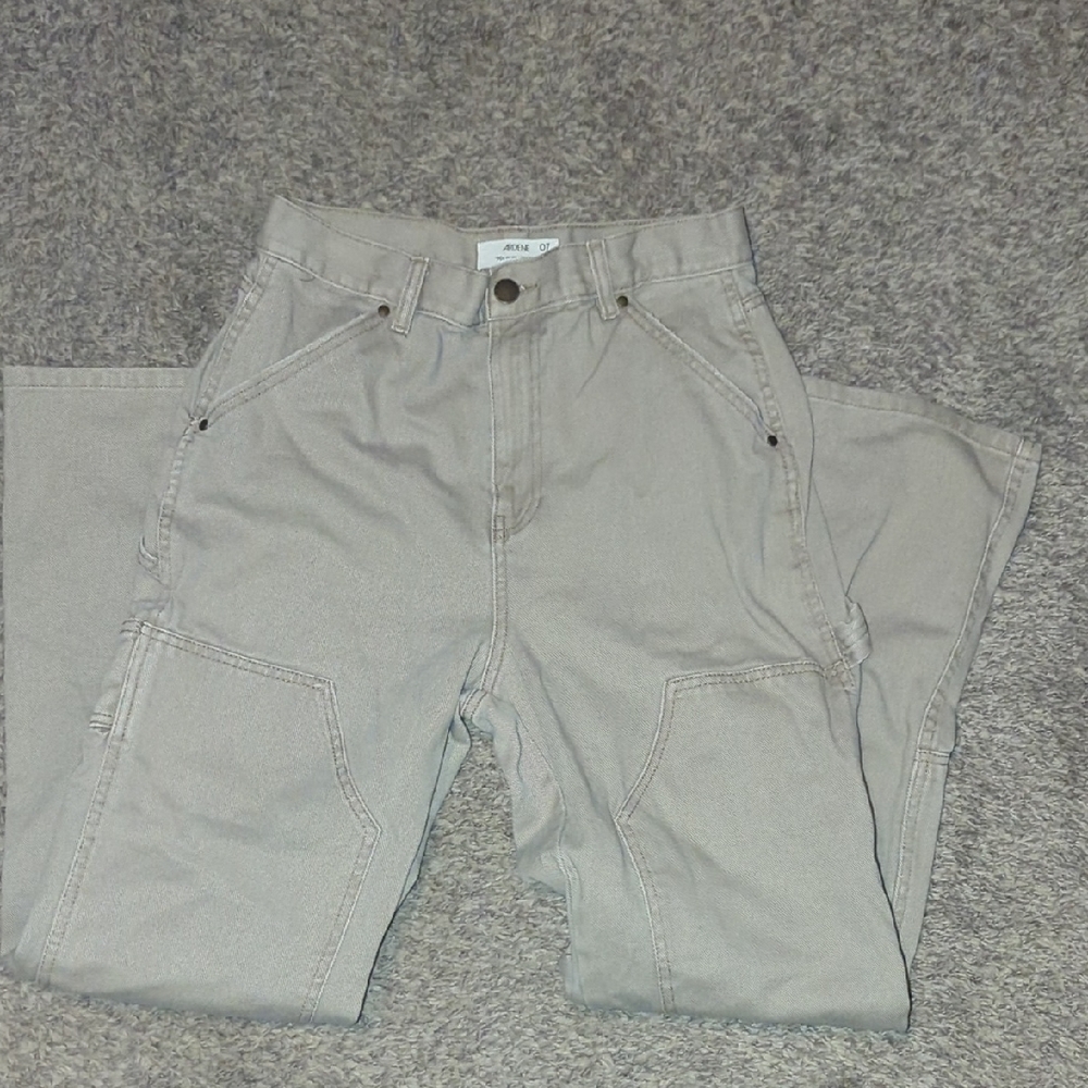 Ardene Tan High-Rise Pants